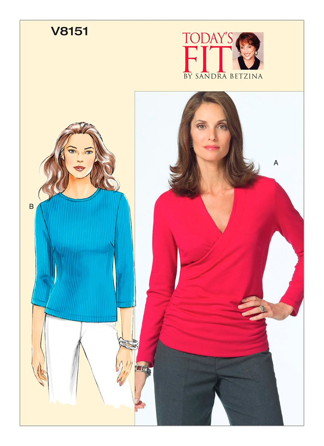 

Выкройка Vogue №8151 — Пуловер от Today's Fit by Sandra Betzina