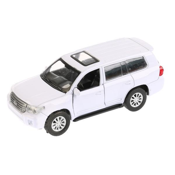 Машина металлическая инерционная Технопарк Toyota Land Cruiser белая, 12,5 см швейная машина janome dc 4030 60 вт 30 операций автомат белая