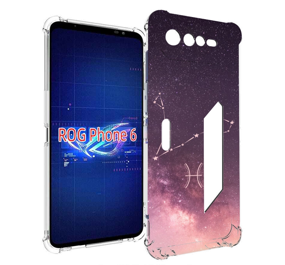 

Чехол MyPads знак зодиака рыбы 5 для Asus ROG Phone 6, Прозрачный, Tocco