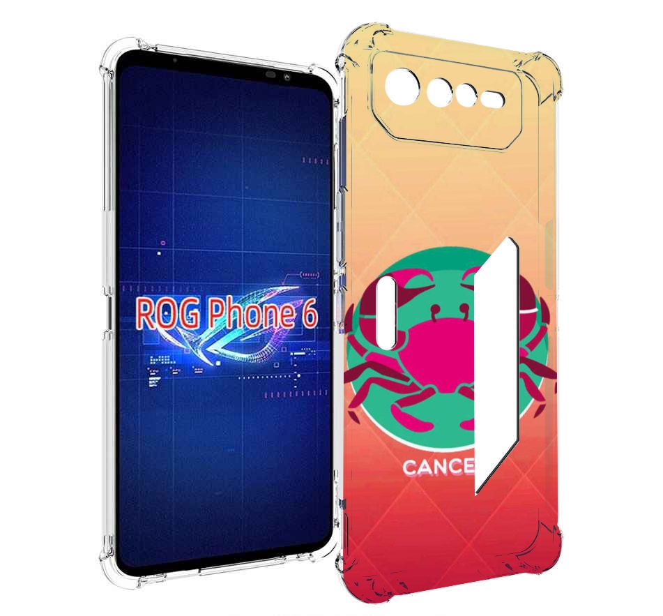

Чехол MyPads знак зодиака рак 4 для Asus ROG Phone 6, Прозрачный, Tocco