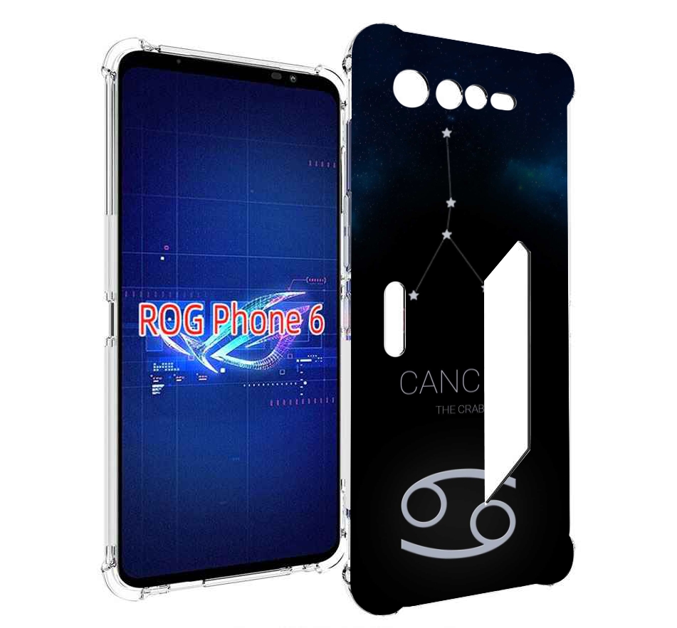 

Чехол MyPads знак зодиака рак 2 для Asus ROG Phone 6, Прозрачный, Tocco