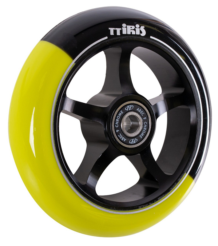 

Колесо для самоката X-Treme 110*24 мм, Iris, black-yellow, Желтый, 509624