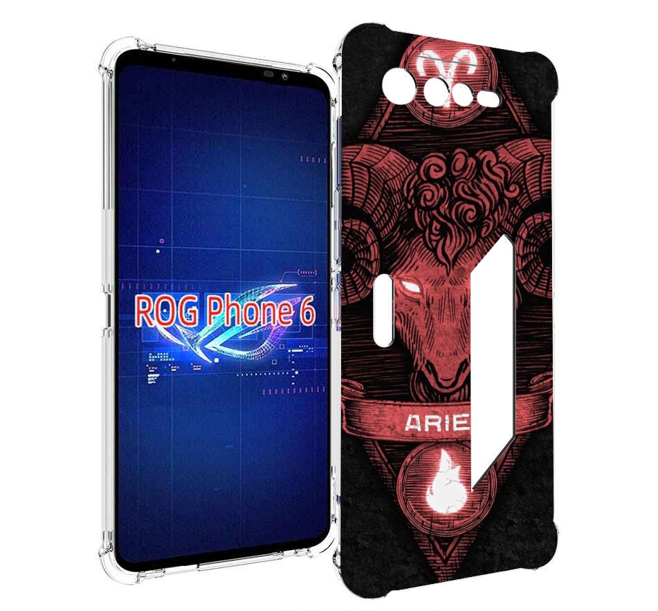 

Чехол MyPads знак зодиака овен 6 для Asus ROG Phone 6, Прозрачный, Tocco