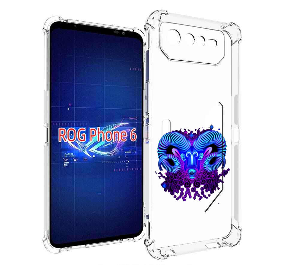 

Чехол MyPads знак зодиака овен 2 для Asus ROG Phone 6, Прозрачный, Tocco