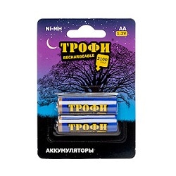 ТРОФИ HR6-2BL 2100 mAh 2шт в уп-ке 816₽