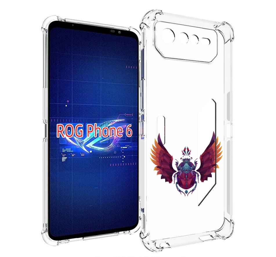 

Чехол MyPads алмазный скоробей для Asus ROG Phone 6, Прозрачный, Tocco