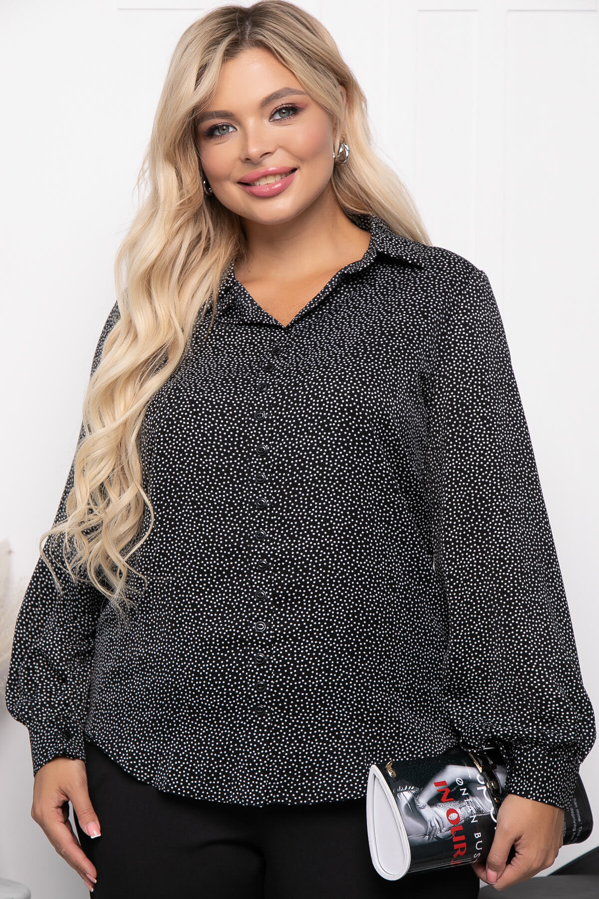 

Блуза женская LT Collection Алтея черная 48 RU, Черный, Алтея