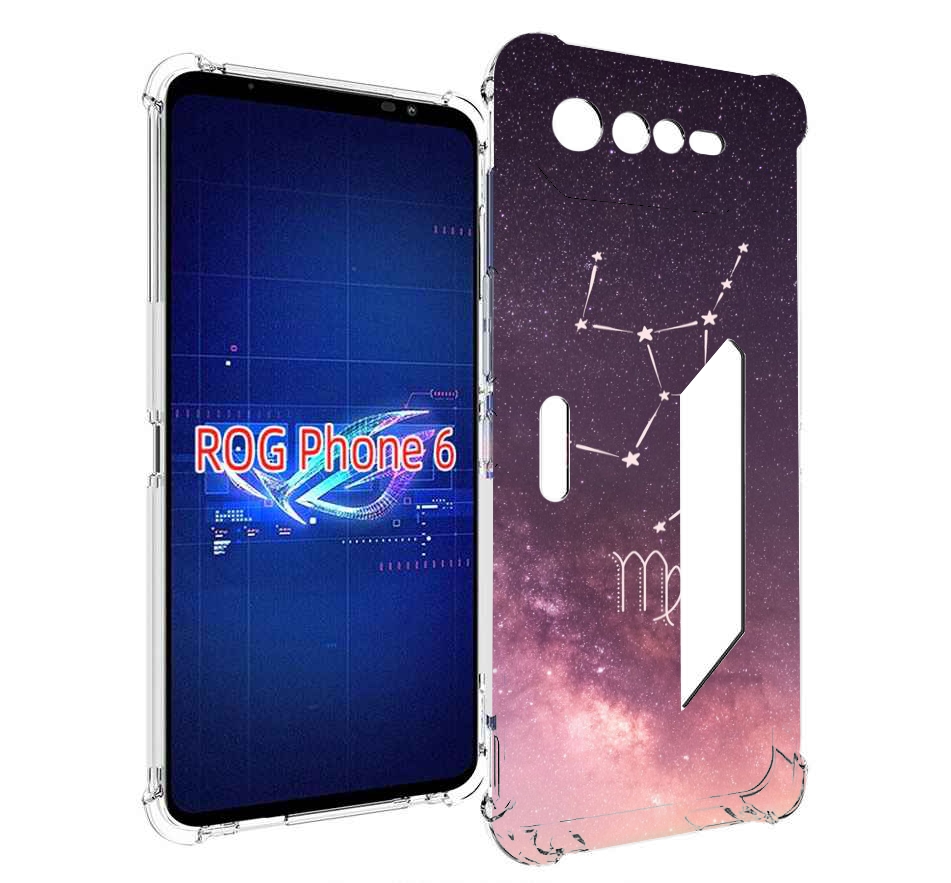 

Чехол MyPads знак зодиака дева 4 для Asus ROG Phone 6, Прозрачный, Tocco