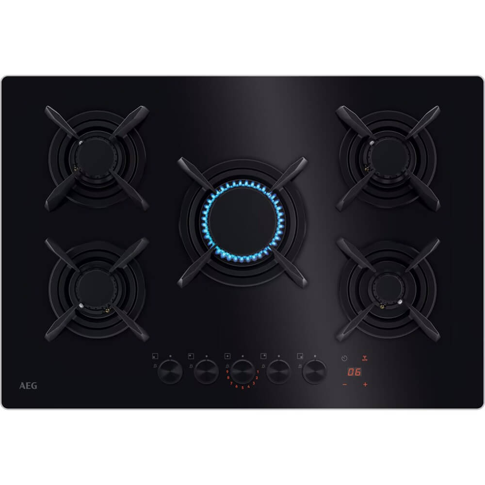 

Встраиваемая варочная панель газовая AEG HKB75453NB черный, HKB75453NB