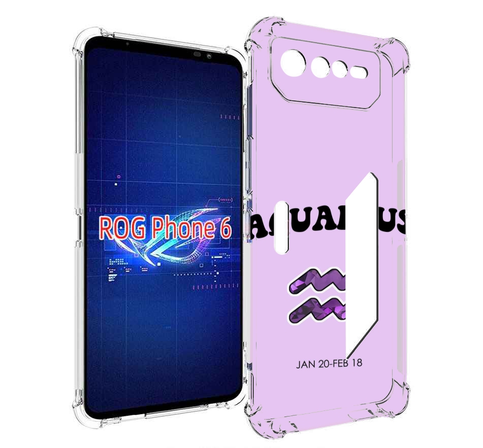 

Чехол MyPads знак зодиака водолеи 4 для Asus ROG Phone 6, Прозрачный, Tocco