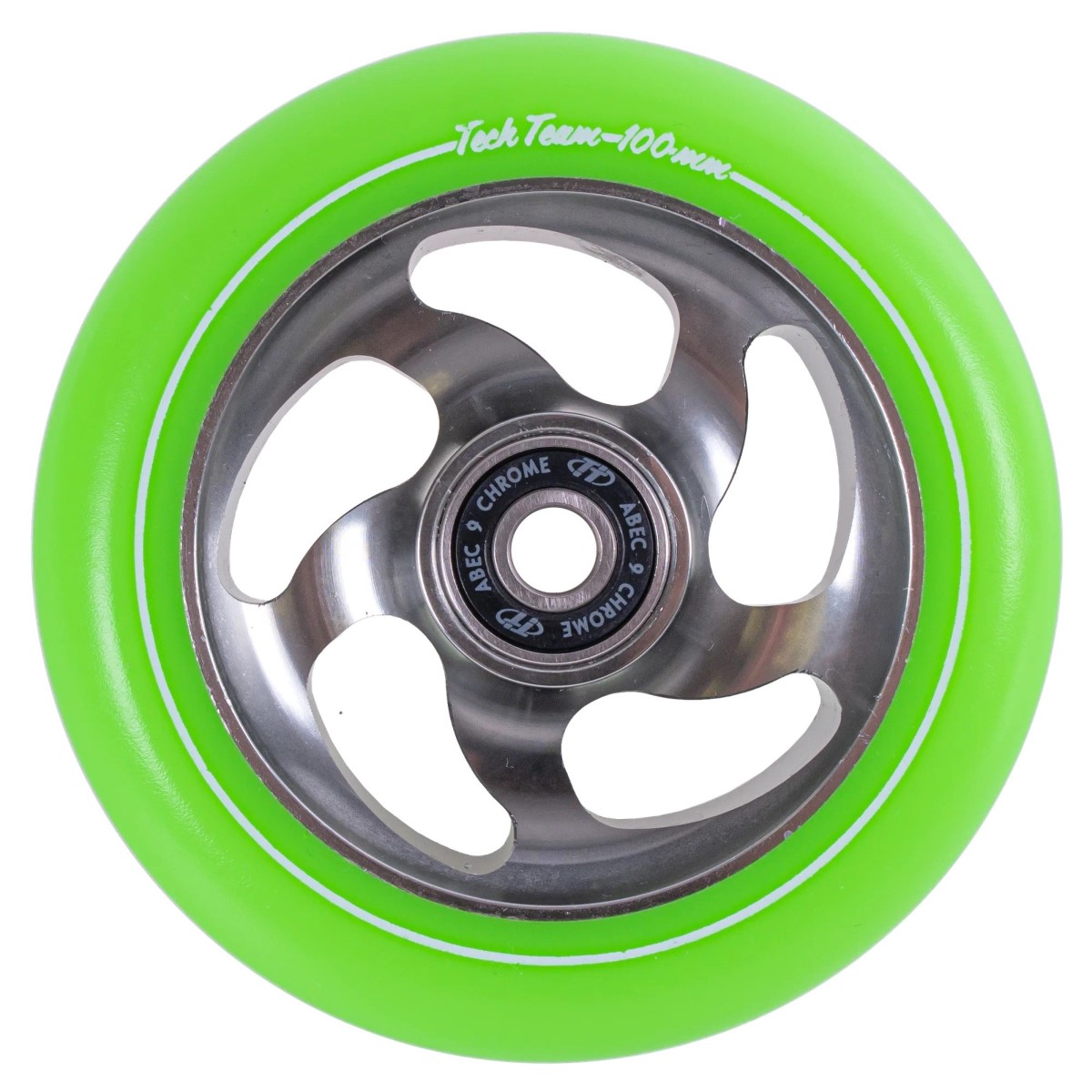 Колесо для самоката X-Treme 100*24мм Curved,  green