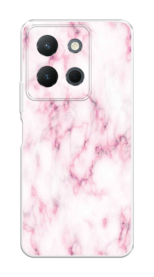 

Чехол на Vivo Y36 4G "Мрамор с розовым", Белый;розовый, 269250-1