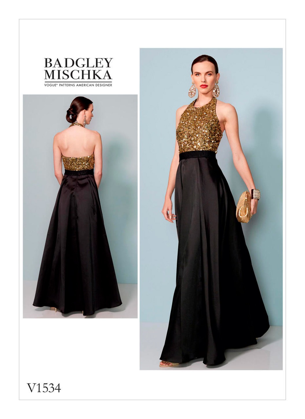 

Выкройка Vogue №1534 — Вечернее платье от Badgley Mischka