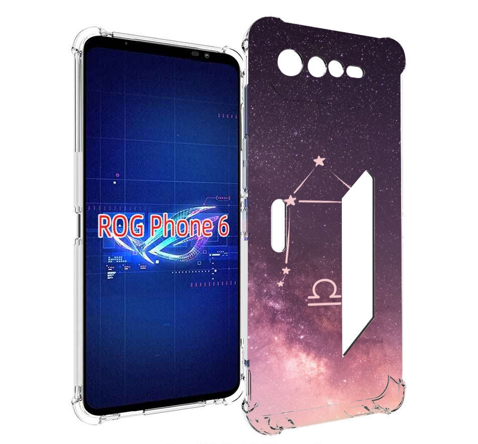

Чехол MyPads знак зодиака весы 4 для Asus ROG Phone 6, Прозрачный, Tocco