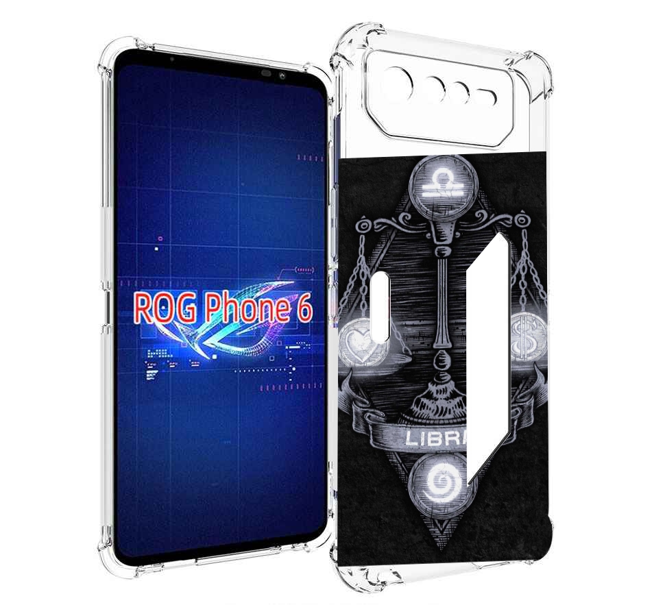 

Чехол MyPads знак зодиака весы 2 для Asus ROG Phone 6, Прозрачный, Tocco