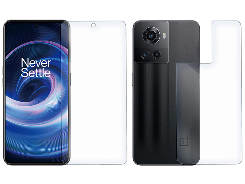 

Гибридное защитное стекло Krutoff для OnePlus Ace Front and Back 217770, OnePlus Ace
