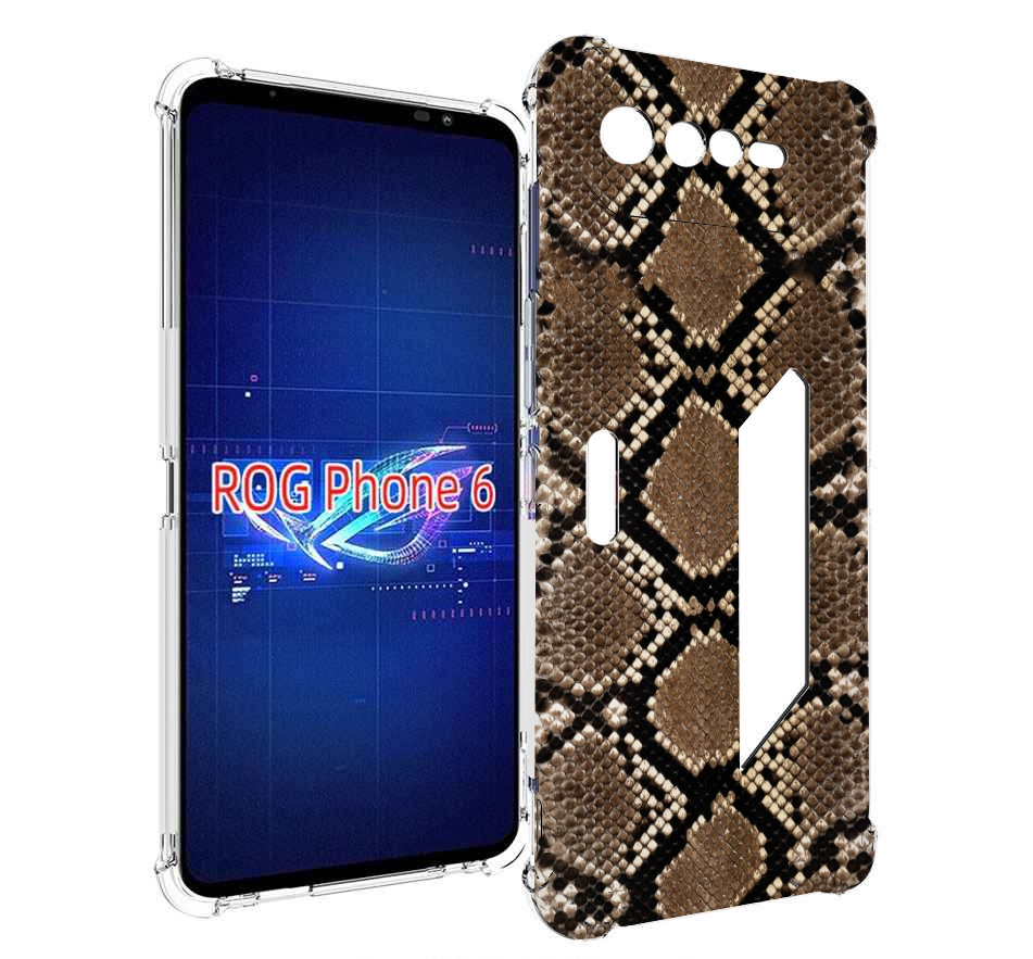 

Чехол MyPads змеиная кожа для Asus ROG Phone 6, Прозрачный, Tocco