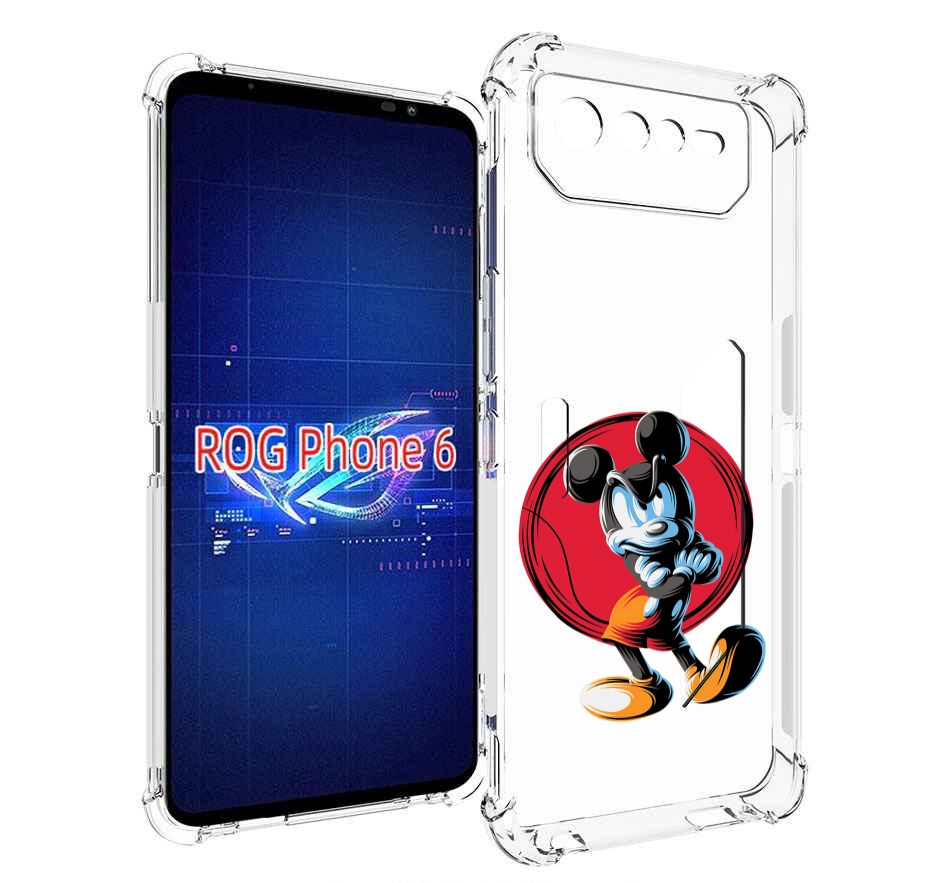 

Чехол MyPads злой-микки для Asus ROG Phone 6, Прозрачный, Tocco