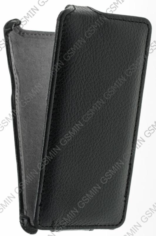 фото Кожаный чехол для sony xperia l / s36h / c2104 gecko case (черный)