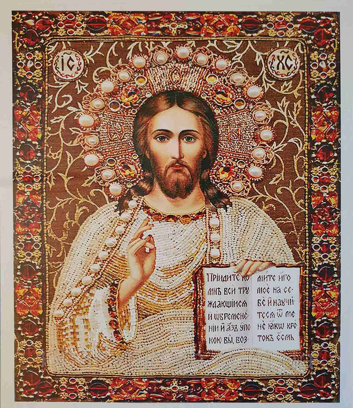

Картина по номерам DIY Икона Иисус 40х50см, Икона Иисус