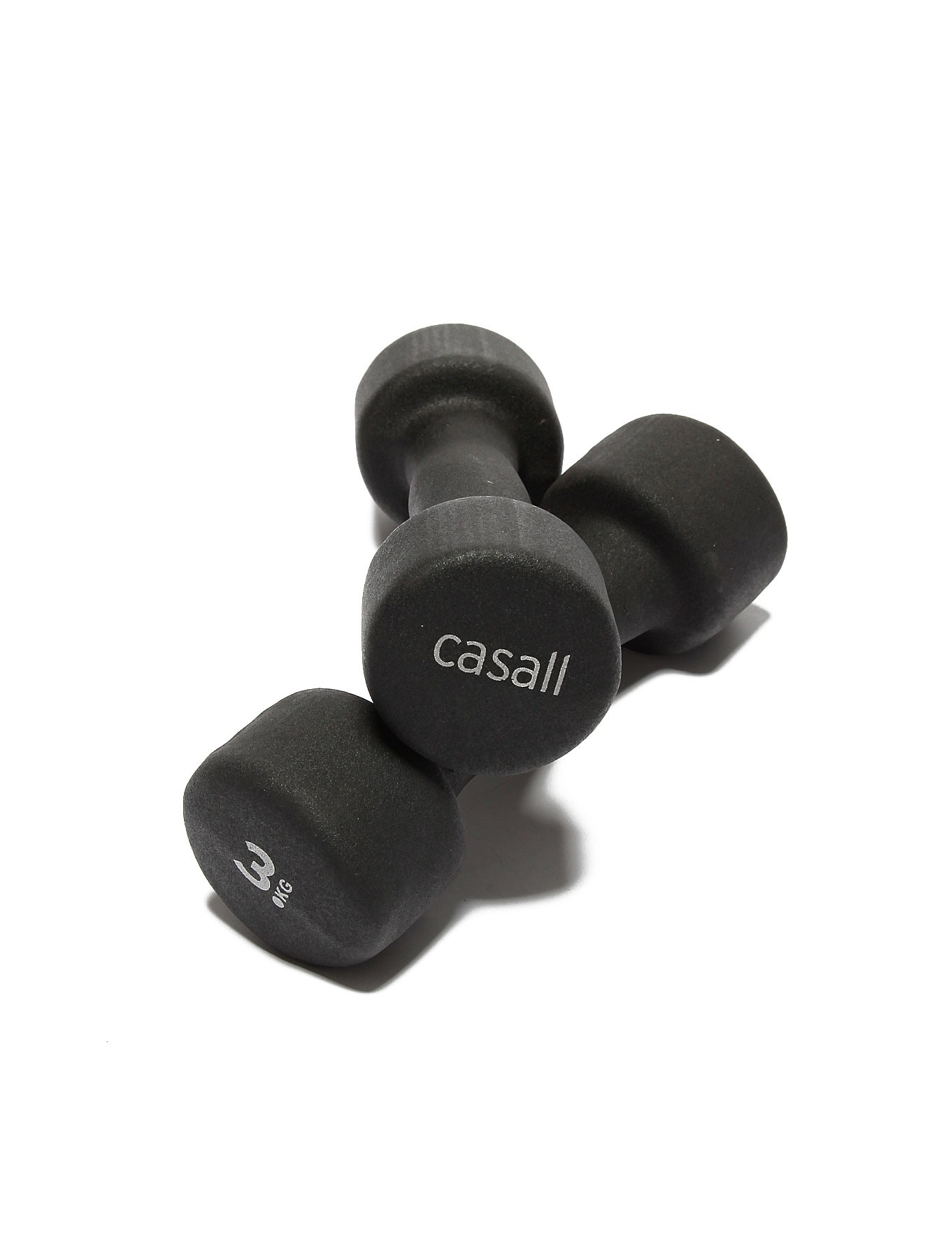 

Гантели Casall Dumbbell Neoprene 2x3 kg черные, Черный, 61033