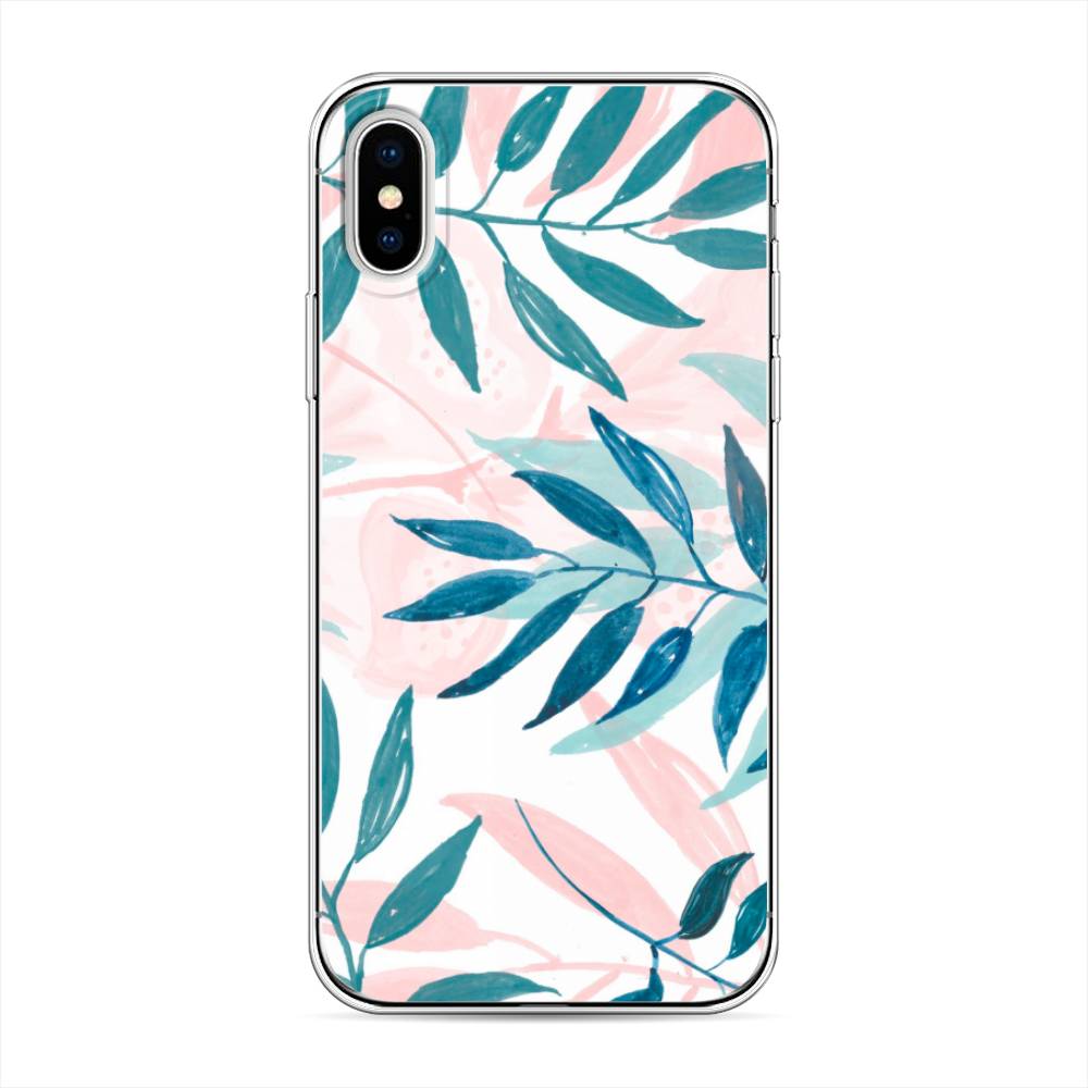

Чехол Awog на Apple iPhone XS (10S) / Айфон XS (10S) "Акварельные веточки", Разноцветный, 11850-7