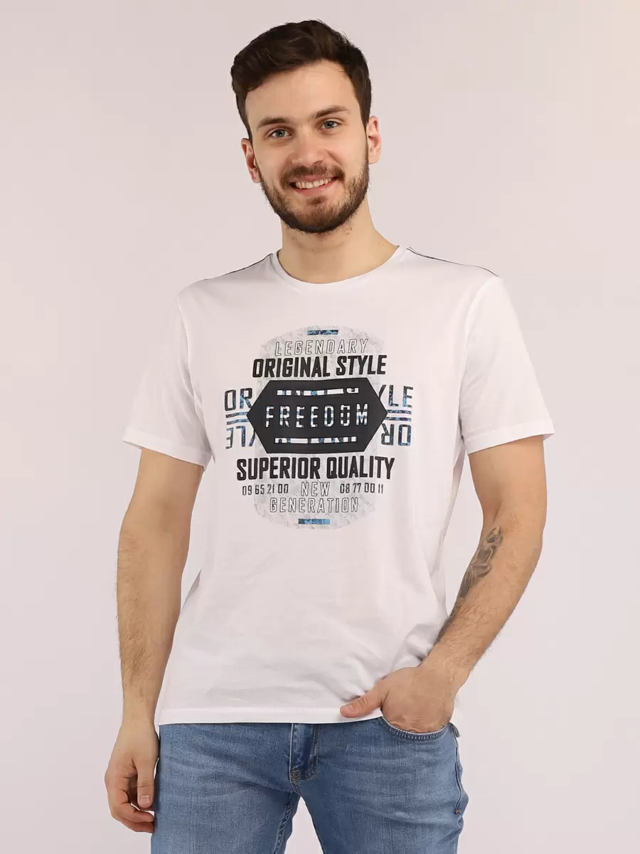 

Футболка мужская SQ66915 A passion play белая 2XL, SQ66915