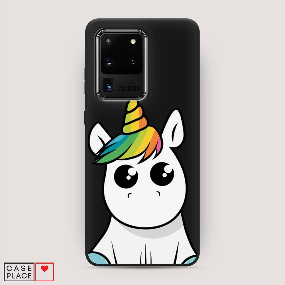 

Матовый силиконовый чехол "Глазастый единорог" на Samsung Galaxy S20 Ultra, Глазастый единорог