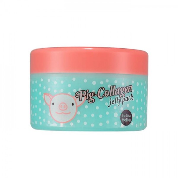 фото Holika holika коллагеновая ночная маска для лица pig-collagen jelly pack, 80 г