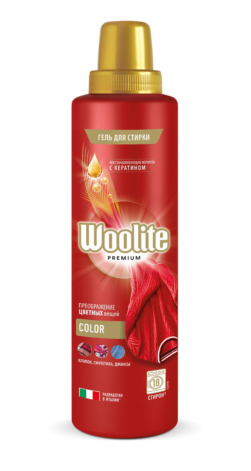 фото Гель для стирки premium color цветного белья и одежды woolite