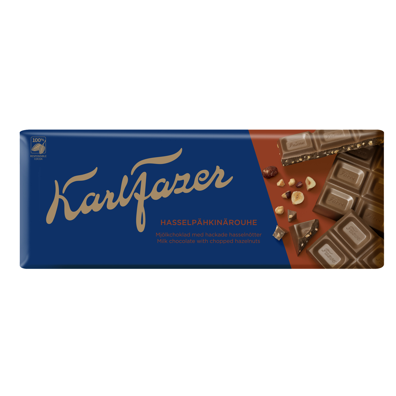 

Молочный шоколад KARL FAZER с тертым фундуком 200г