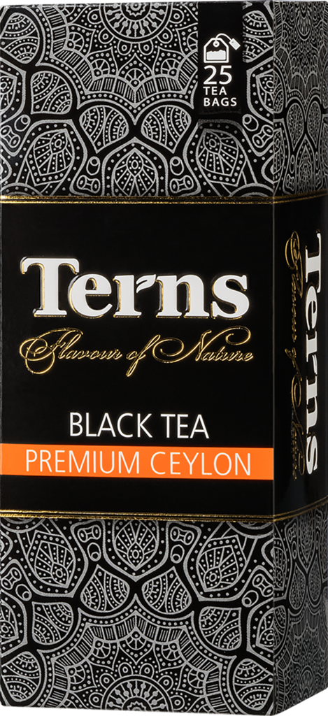Чай черный Terns Premium Ceylon в пакетиках 1,8 г х 25 шт