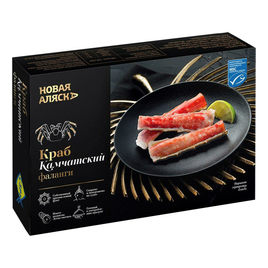 

Крабы Новая Аляска, замороженные, без заправки, 150 гр