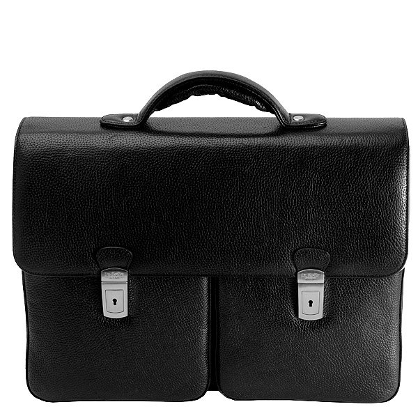 

Портфель мужской Dr.Koffer P402228-02, черный, P402228-02