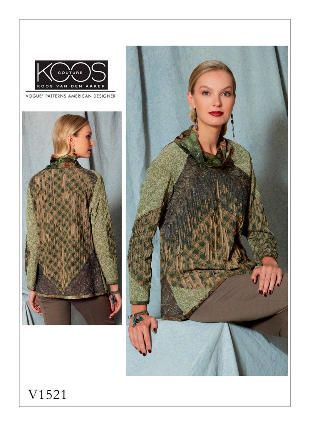 фото Выкройка vogue №1521 — пуловер от koos van den akker vogue patterns