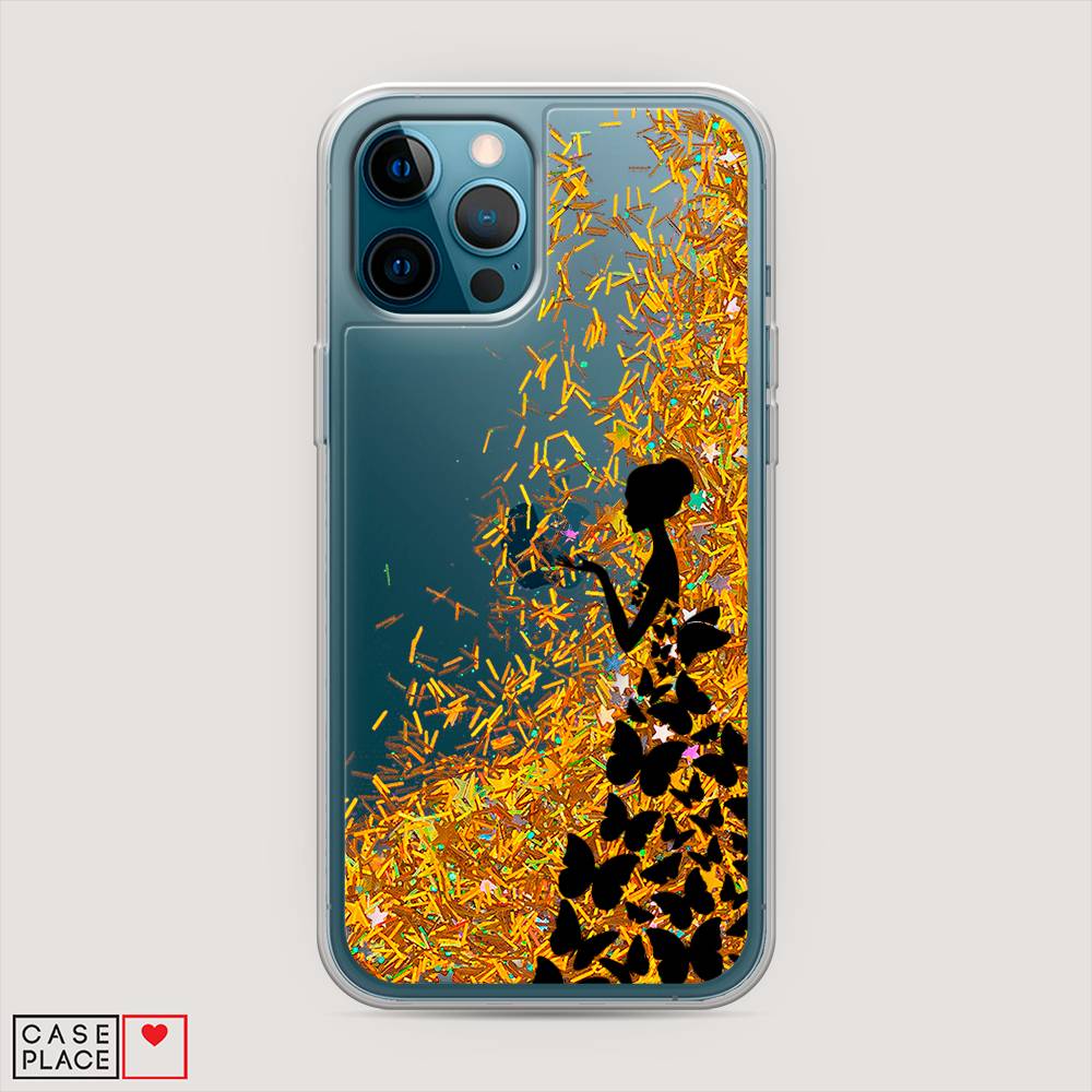 

Чехол Awog на Apple iPhone 12 Pro Max / Айфон 12 Pro Max "Дама в бабочках", Разноцветный, 12790-1
