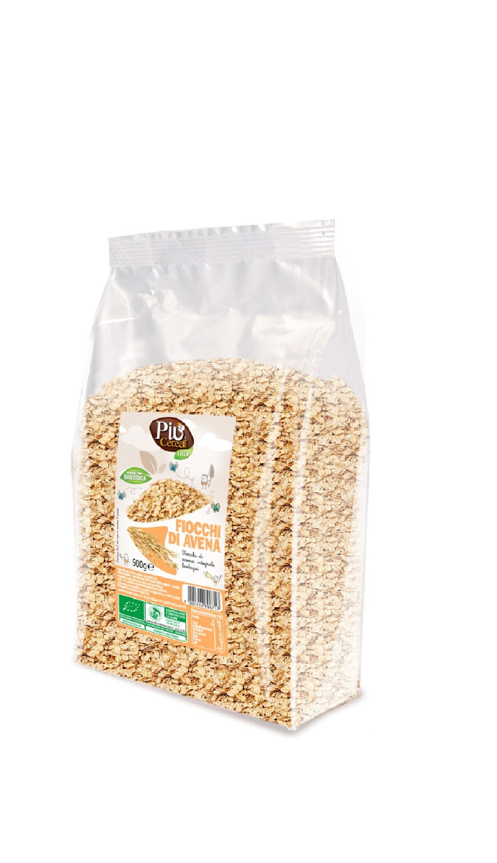 

Хлопья овсяные Pui Cereali Bio Organic 500 г