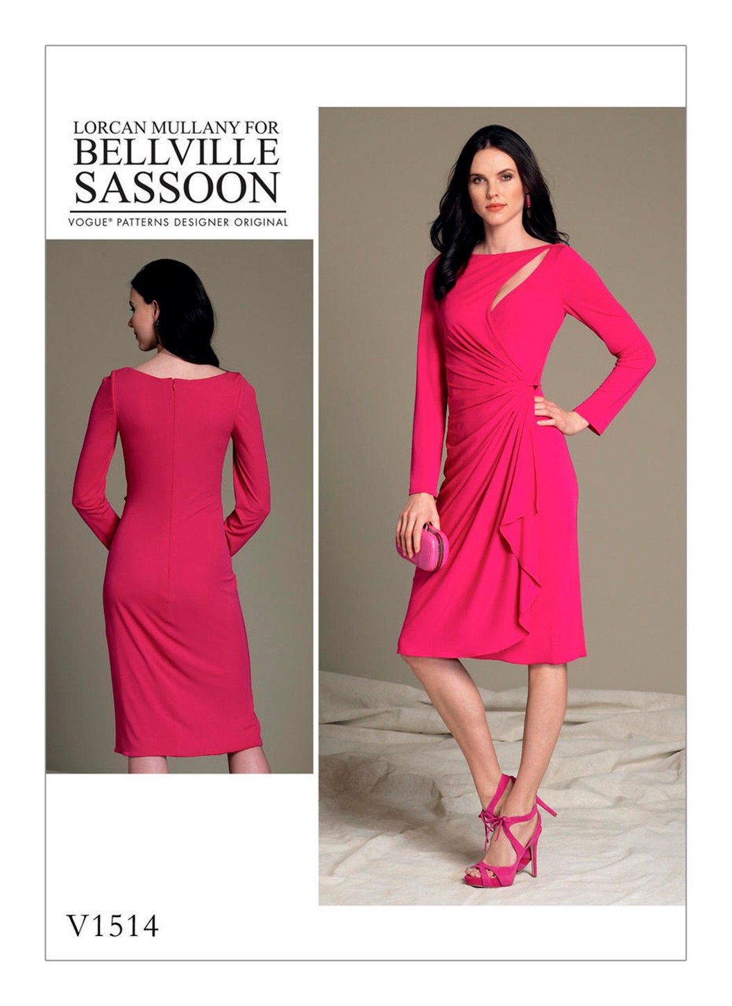 

Выкройка Vogue №1514 — Платье с драпировкой от Bellville Sassoon