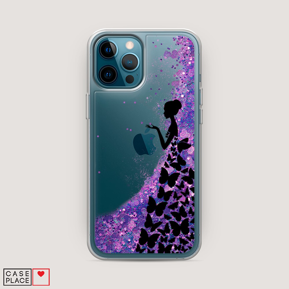

Чехол Awog на Apple iPhone 12 Pro / Айфон 12 Pro "Дама в бабочках", Разноцветный, 12892-1