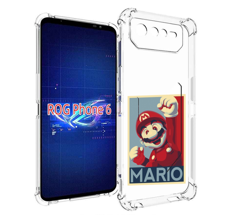 

Чехол MyPads злой марио для Asus ROG Phone 6, Прозрачный, Tocco