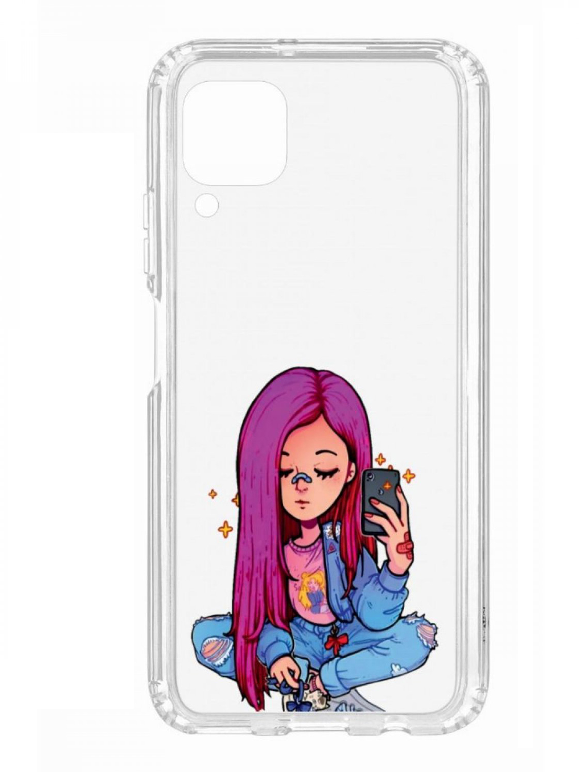 Чехол для смартфона Huawei P40 Lite КRUЧЕ Print прозрачный с принтом