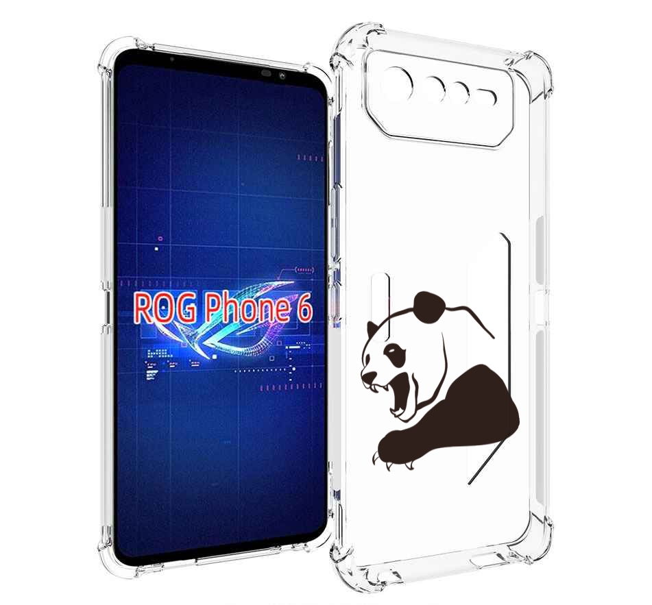 

Чехол MyPads злая-панда для Asus ROG Phone 6, Прозрачный, Tocco