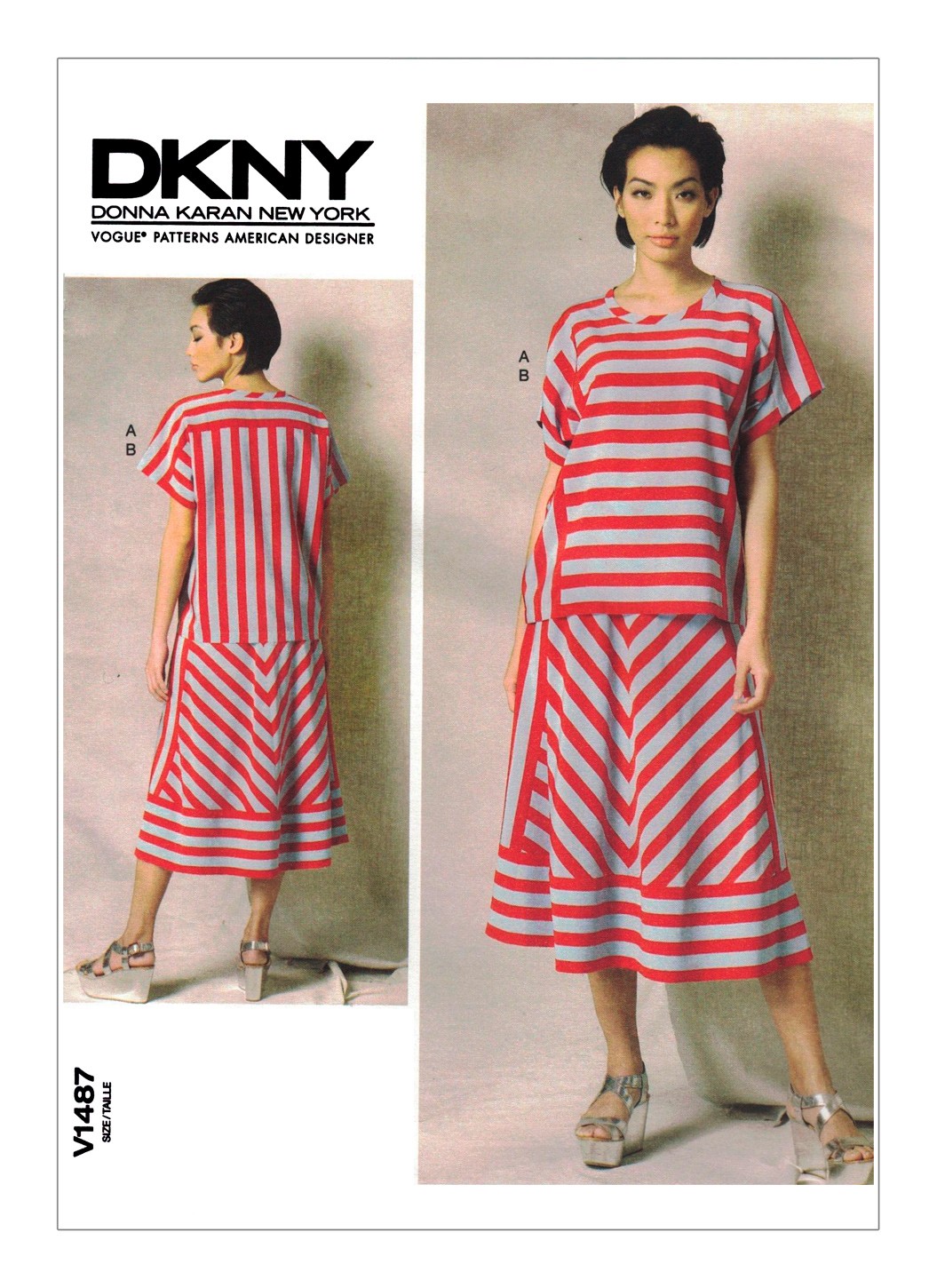 

Выкройка Vogue №1487 — Костюм: топ, юбка от DKNY