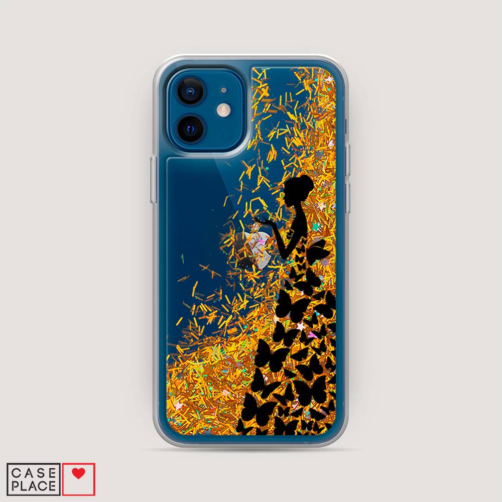 

Чехол Awog на Apple iPhone 12 mini / Айфон 12 mini "Дама в бабочках", Разноцветный, 12690-1
