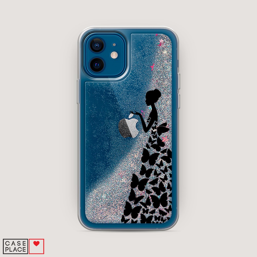 

Чехол Awog на Apple iPhone 12 / Айфон 12 "Дама в бабочках", Разноцветный, 12591-1