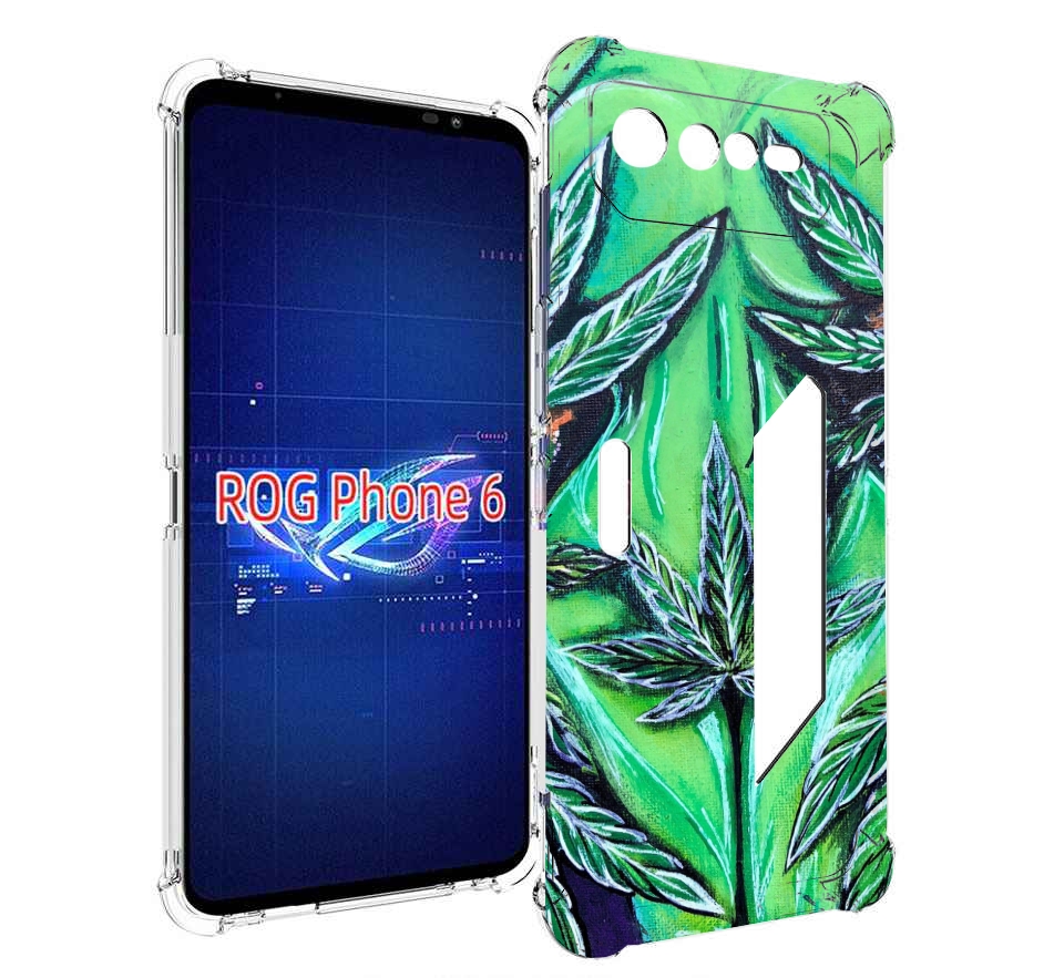 

Чехол MyPads зеленая девушка для Asus ROG Phone 6, Прозрачный, Tocco