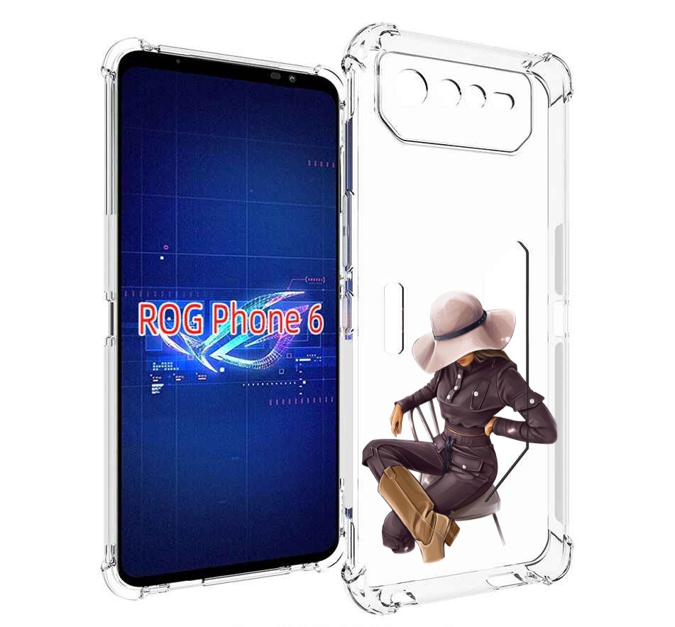 

Чехол MyPads загадочная-девушка-в-костюме женский для Asus ROG Phone 6, Прозрачный, Tocco
