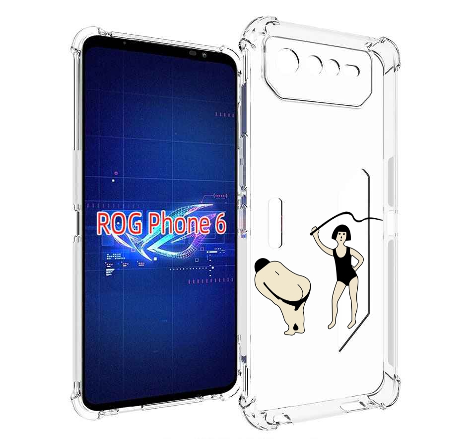 

Чехол MyPads женщина-наказывает для Asus ROG Phone 6, Прозрачный, Tocco