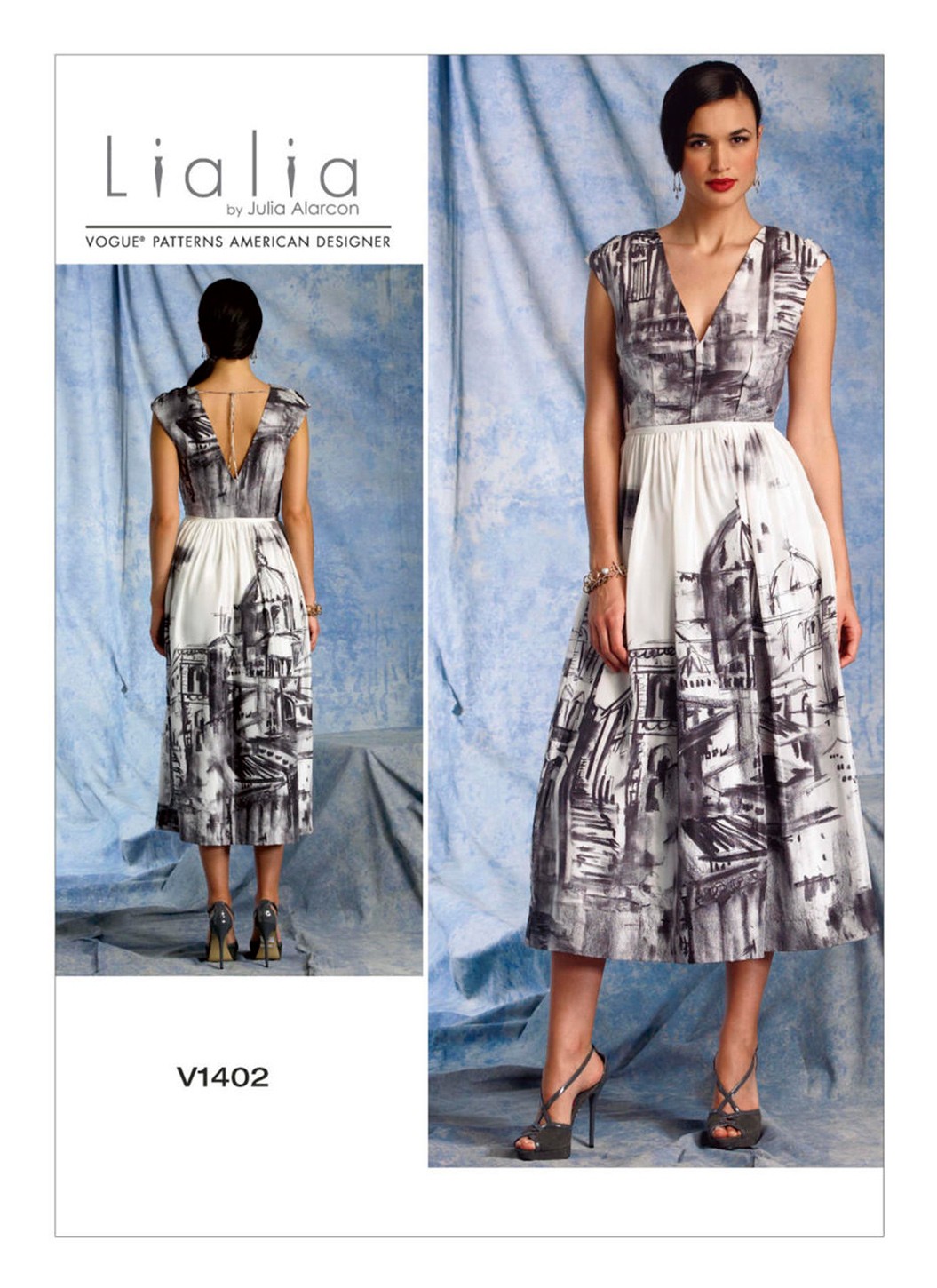 

Выкройка Vogue №1402 — Платье с V-образным вырезом от Lialia by Julia Alarcon