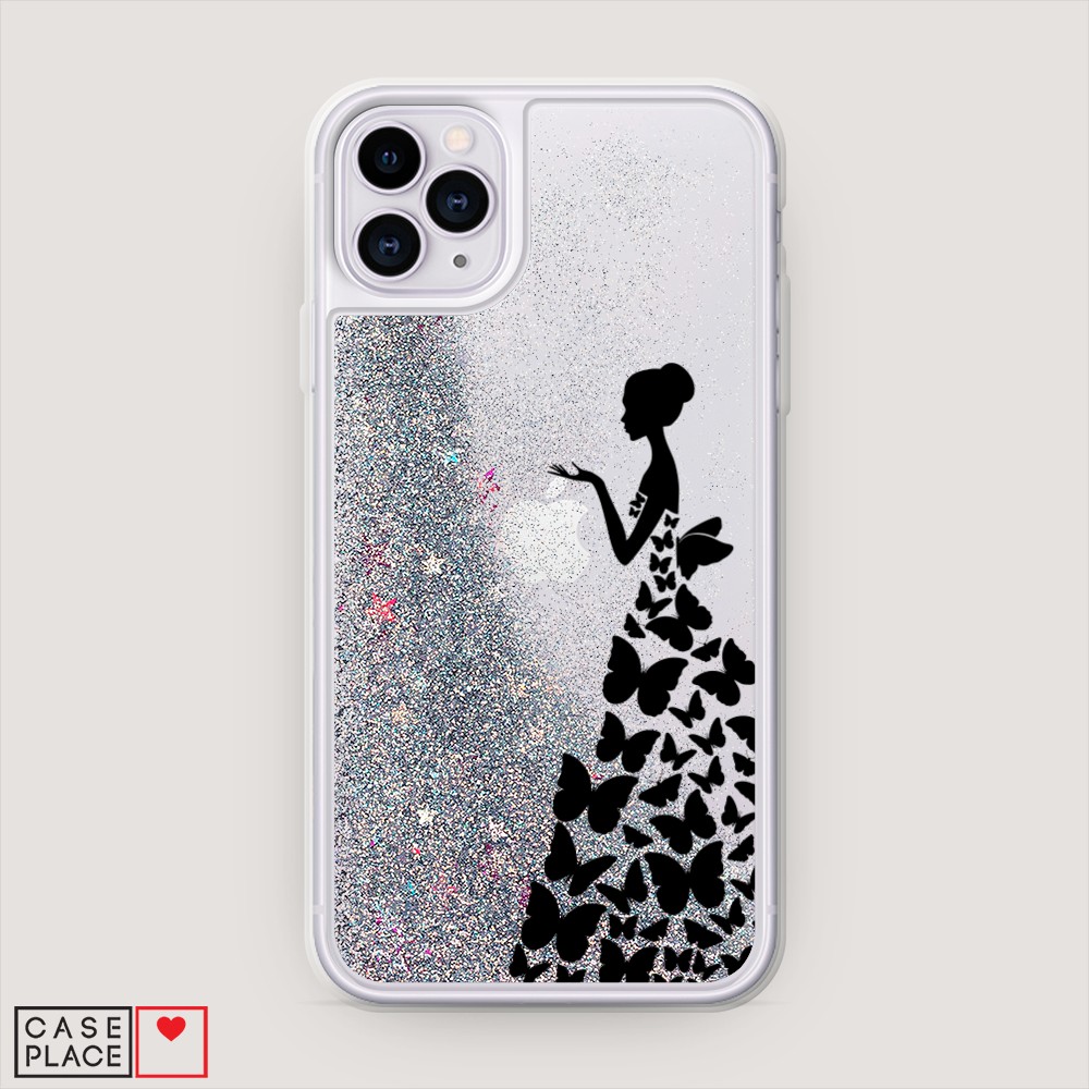 

Чехол Awog на Apple iPhone 11 Pro / Айфон 11 Pro "Дама в бабочках", Разноцветный, 12391-1